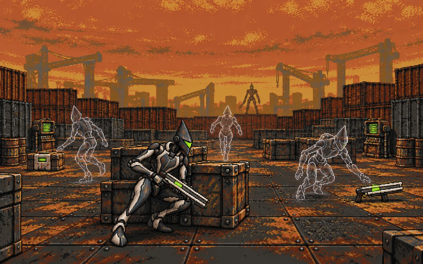 A Courier in the Arena weighing its next move